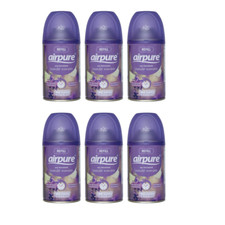 Airpure Automatic Spray Refill Lavender  Air Freshener Refill 250ml - Pack of 6