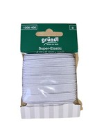 Gummilitze Gummiband SchlüPfer Gummi Gummi GrüNdl 4Mx8Mm Weiß Super Elastic Ovp
