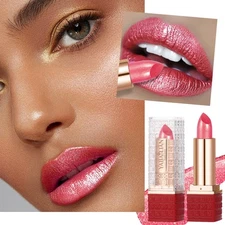 Flash Lipstick Makeup Pearlescent Colorful Sequin Lipstick