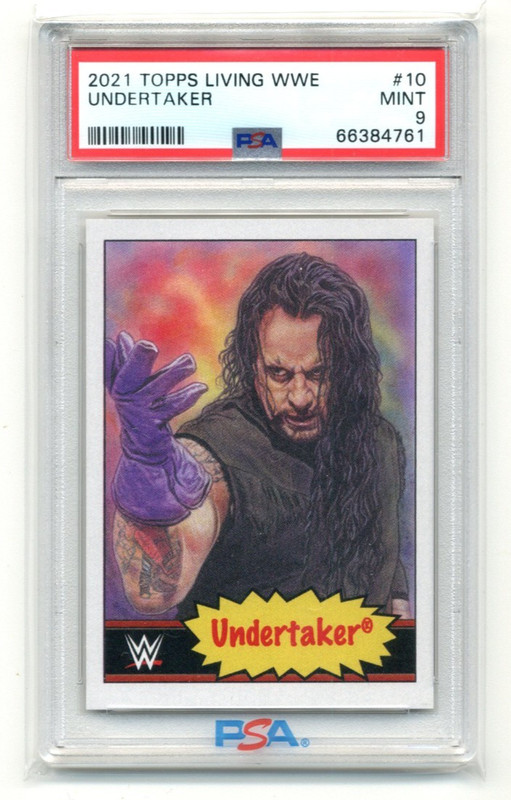 2021 Topps WWE Living Set #10 Undertaker PSA 9