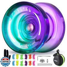 MAGICYOYO K2 Crystal Responsive Yoyo for Kids Beginners with Extra Unresponsi