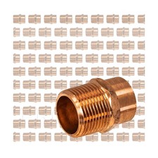 PROCURU Wholesale 100-Pack 3/4" Inch Copper Male Adapter CxM, Sweat x MNPT Co...