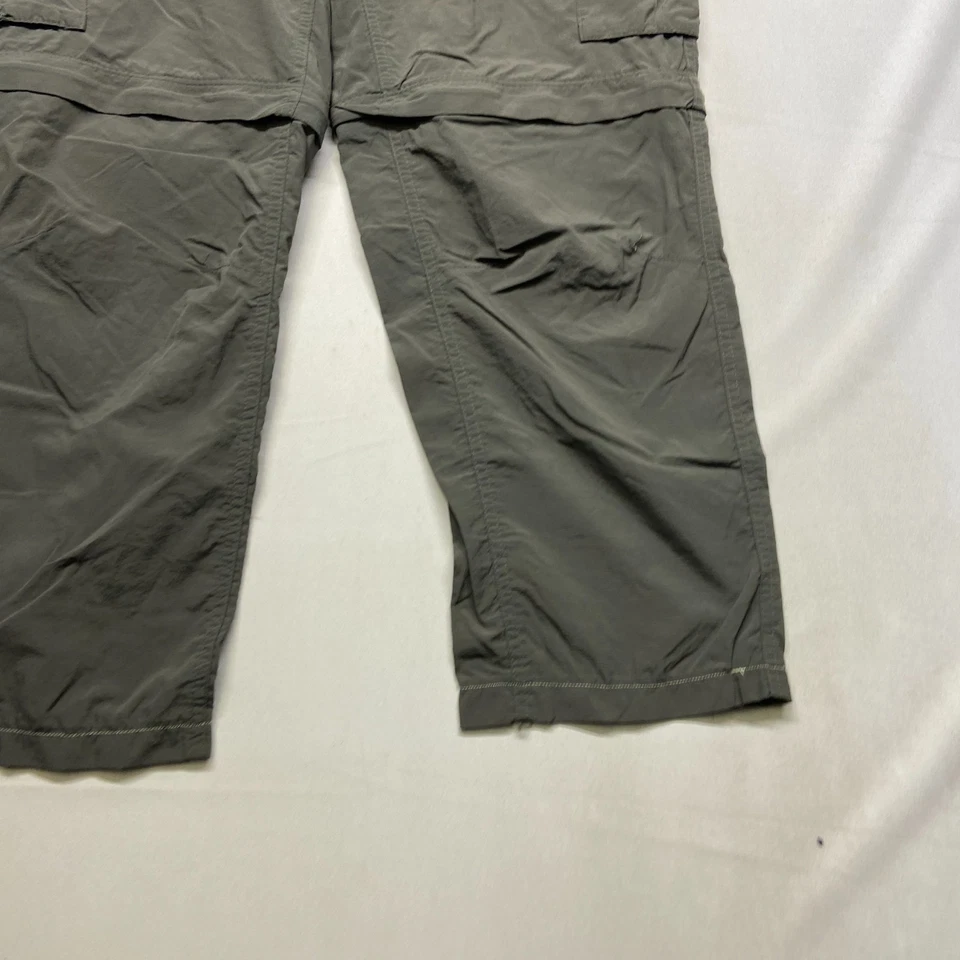 Columbia Silver Ridge Convertible Cargo Pants Jeans Mens 36x30 Olive Flat Front - Image 2 of 4