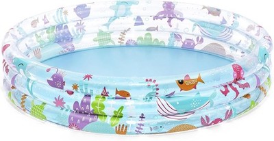 Bestway Planschbecken Deep Dive Kinder Pool Ø 152 x 30 cm 282 Liter 2 Jahre+