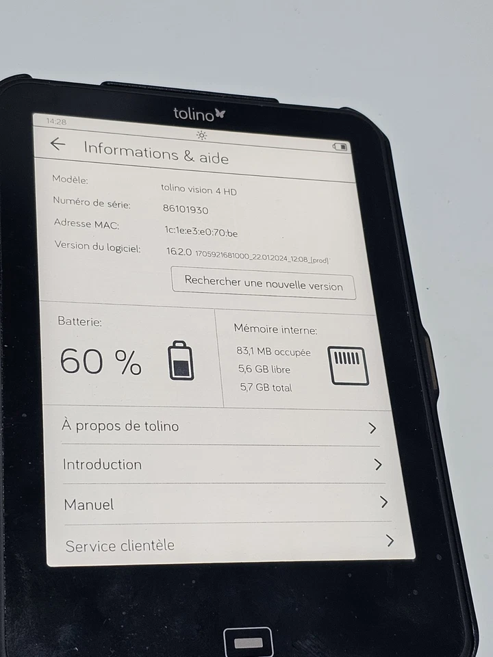 Liseuse Lecteur de livres électroniques Tolino Vision 4 HD - Bild 4 von 4