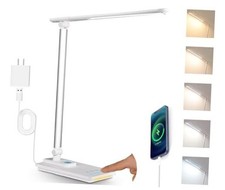 LED Desk Lamp with 5 Color Temperatures  Sliding Stepless Dimming  One