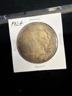 1924 Peace Silver Dollar $1 - .9 / Nice Coin w/Beautiful Toning! - No Reserve!