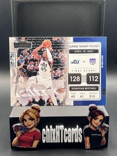 Donovan Mitchell 2021-22 Panini Contenders Game Night Ticket #5 Utah Jazz