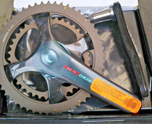 Pédalier Carbone Campagnolo Record Ultra-Torque – 53/39t, 175mm, 2x10 Vitesses, Avec Pédales