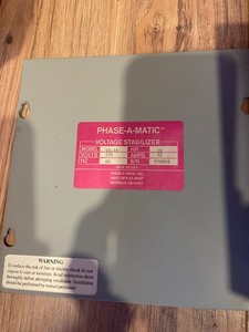 Phase-A-Matic VS-10 Voltage Stabilizer (10 HP 230V), UL Certified