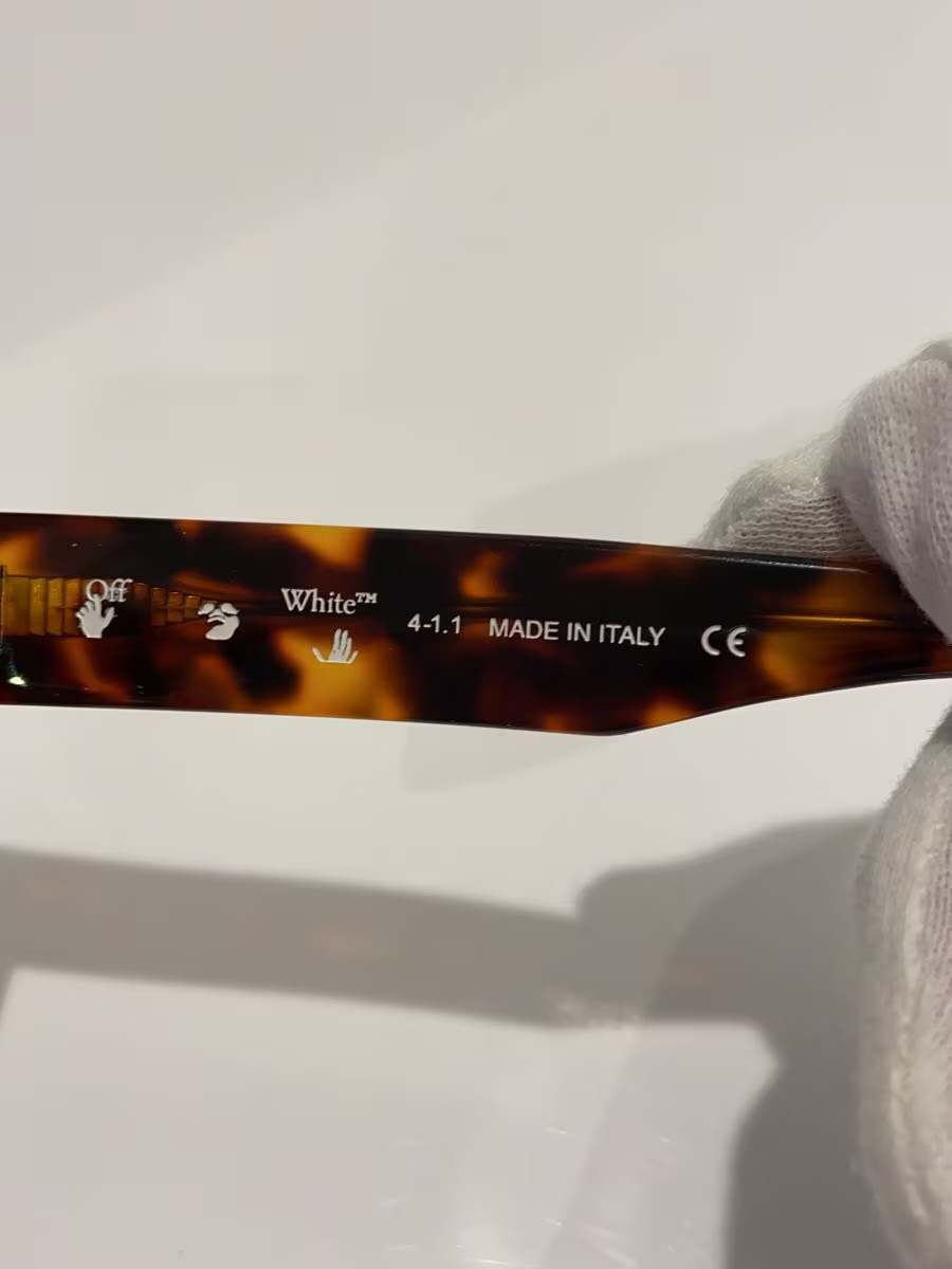 OFF-WHITE Sunglasses -- Tortoiseshell Pattern BRW… - image 5
