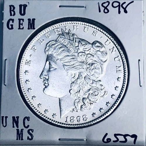 1898 BU GEM MORGAN SILVER DOLLAR UNC MS+++ U.S. MINT RARE COIN 6559