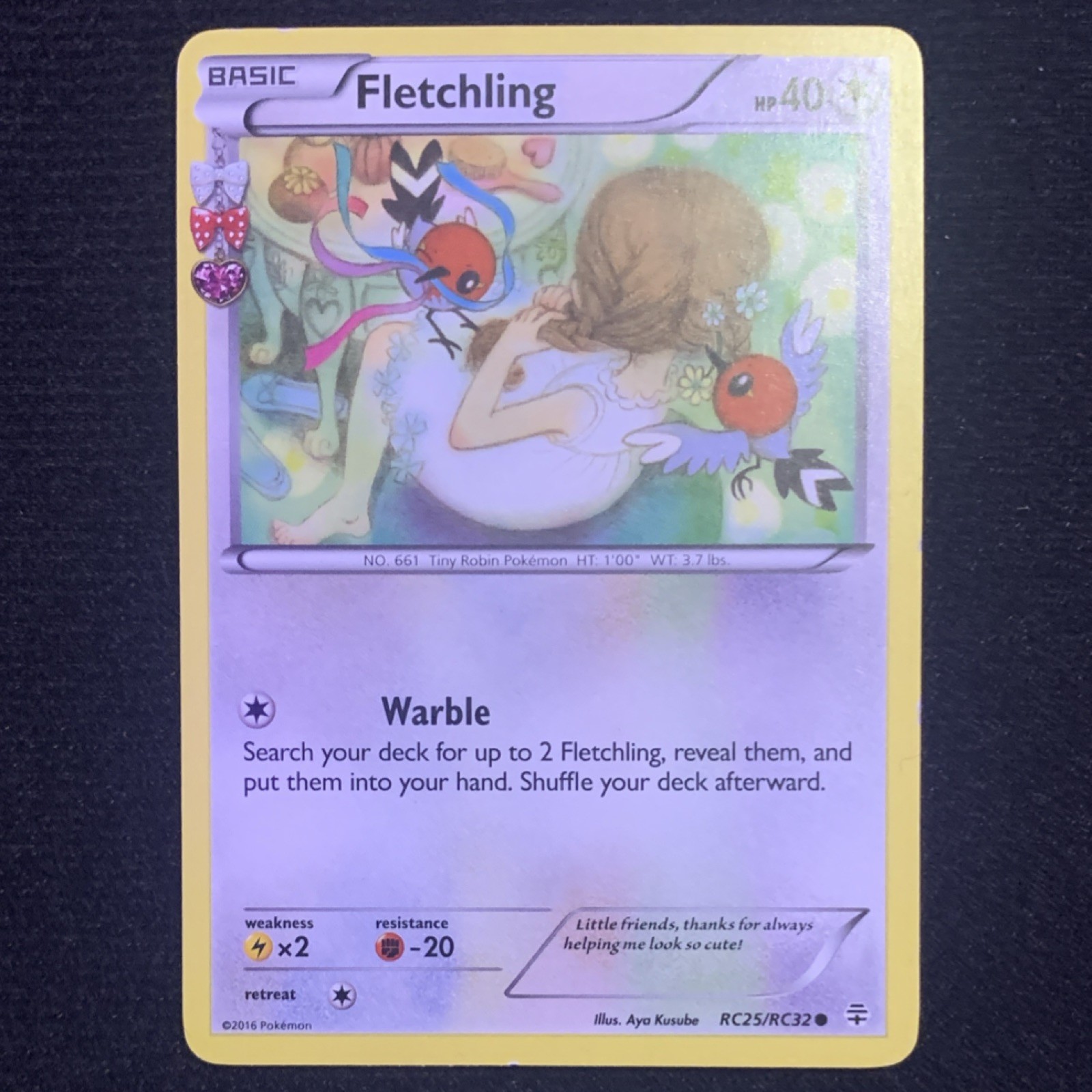 The Pokémon Company Pokémon TCG Fletchling RC25/RC32 Generations Radiant Regula…