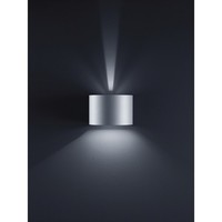 Led AußEnwandleuchte Siri 44-R, IP54, Rund, Up/Down, Verstellbar, 7W 3000K 390Lm