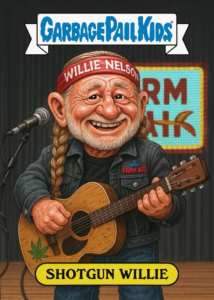 WILLIE NELSON * Custom GPK Country Western icon Shotgun Willie