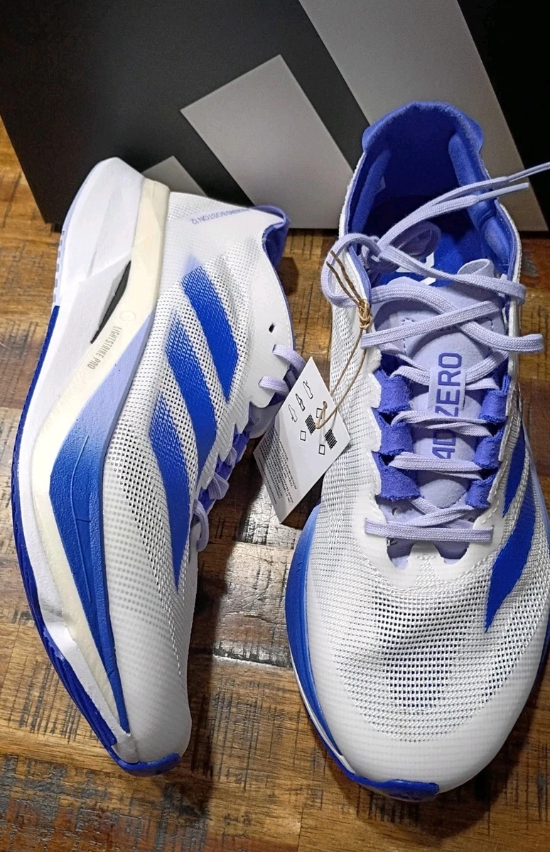 A- gym Adidas Adizero F50 Adiprene+ Running Shoes Mens Blue White Sneakers adidas F50 MESSI Freestyle IH8361 White/Gold Metallic/Blue  main image 3