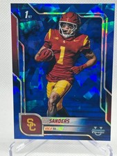 2025 Bowman Chrome 1st Eli Sanders Blue Refractor USC RB