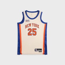 Nike New York Knicks City Edition Mikal Bridges Basketball Jersey #25 Natural XL