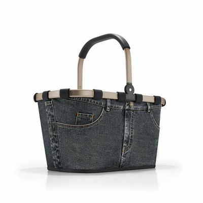 reisenthel carrybag Einkaufskorb Korb Picknickkorb Frame Jeans Dark Grey 22 L