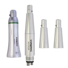 LANJING Dental Prophy Hygiene Handpiece Air Motor 4 Hole 4:1 Straight Nose Cone