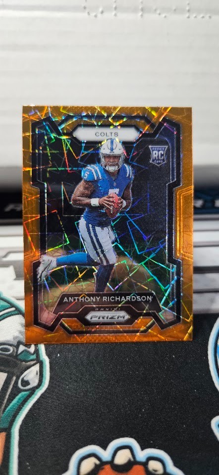 2023 Anthony Richardson Panini Prizm Orange Lazer Prizm Rookie RC #343 Colts