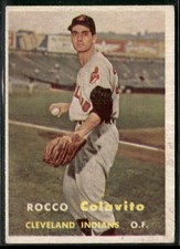 1957 Topps #212 Rocco Colavito (low grade/crease)