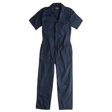 Walls YV12NA Men's Taft Short Sleeve Poplin Non-Insulated Work Coverall, Navy