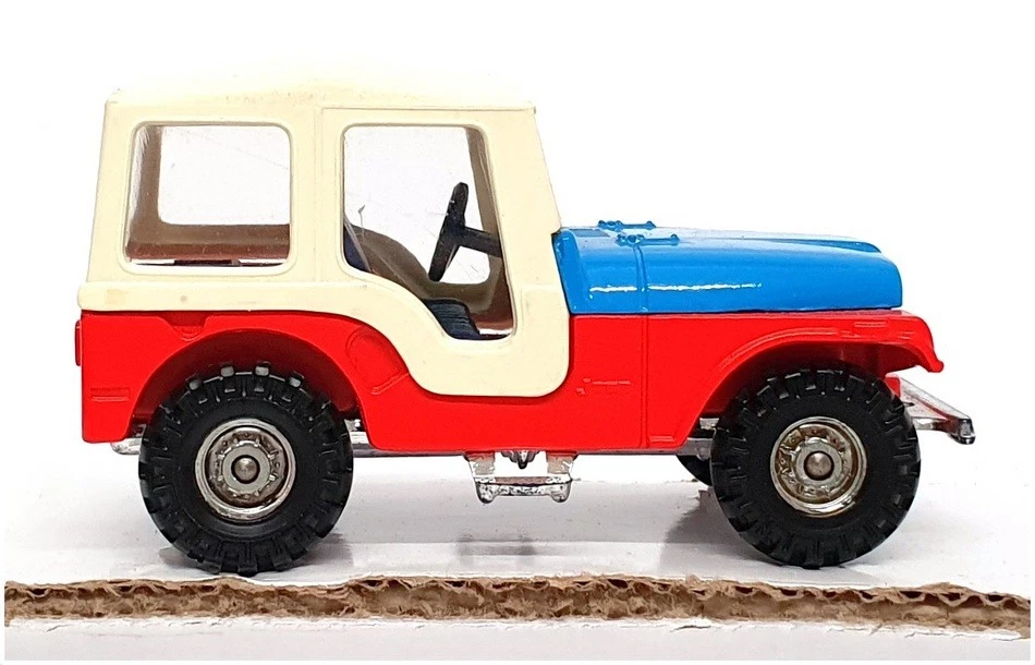 Corgi 9cm Long Diecast 441 - Jeep CJ-5 - Blue/White/Red - Image 3 of 4