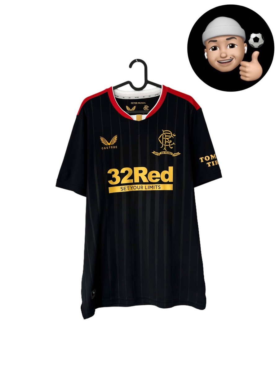Third Kit New Black Rangers Top Castore Rangers 3rd Junior