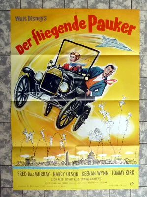 WALT DISNEY Der Fliegende Pauker A1-FILMPOSTER EA Nancy Olson RANK ´61 RAR - Bild 1 von 2