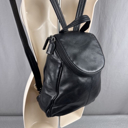 Tignanello Hobo Leder Schwarz Rucksack Handtasche - Bild 5 von 23