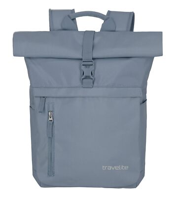 travelite Basic Rollup Backpack Rucksack Freizeitrucksack Rucksack Smoky Blue