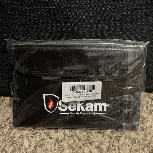 Sekam Fireproof Bag Small Two Pack Currency & Keys - Picture 2 of 2