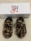 NEW Little Girls Olivia Miller Lady In Plush Faux-Fur Brown Leopard Slippers — photo 2