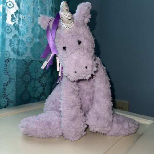 Jellycat Unicorn Sofia Purple Lavender Ribbon Mane Tail Stuffed Animal
