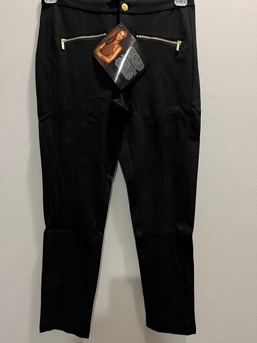 "Iman" Slimming Black (Cotton blend) Women's pants (size 10 short) - BRAND NEW!! - Picture 3 of 4