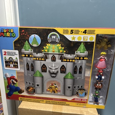 Super Mario Movie Nintendo Deluxe Bowser's Castle Playset New