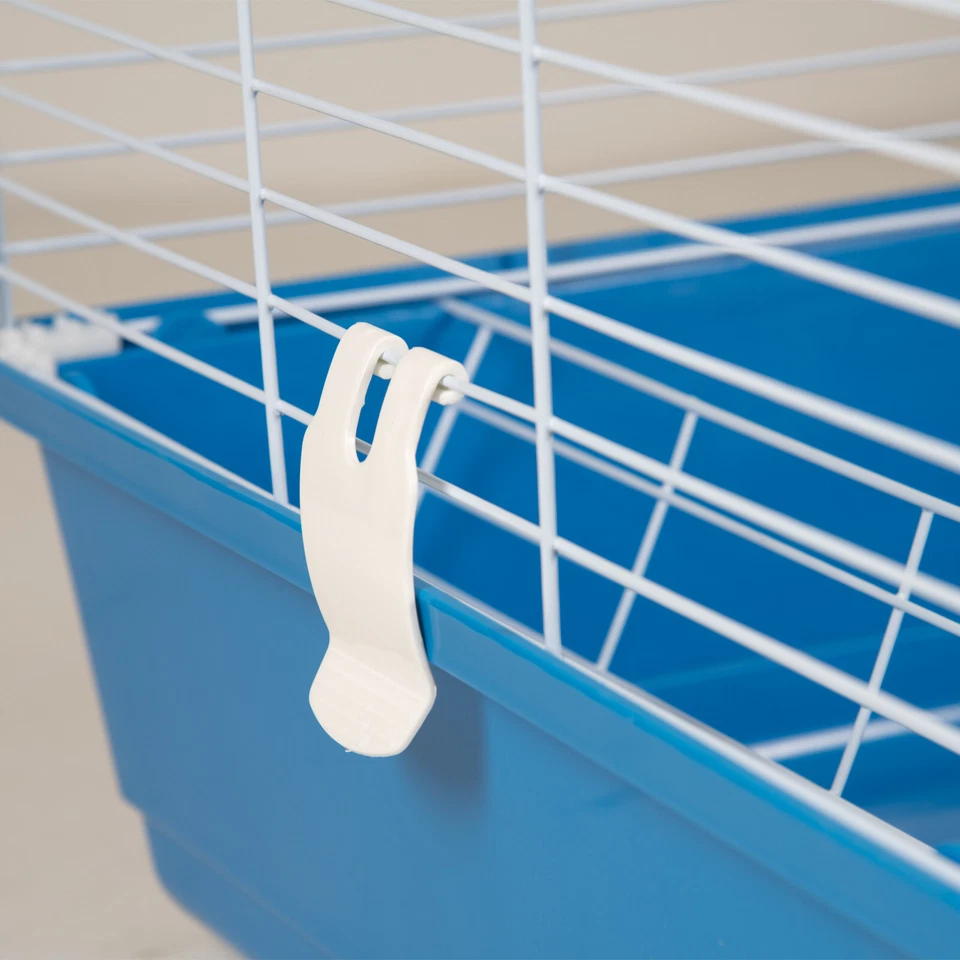 GROSSER INDOOR HAUSTIERKÄFIG GEHEGE SPIELHAUS KANINCHEN HAMSTER HAUS UND ZUBEHÖR - Bild 2 von 3