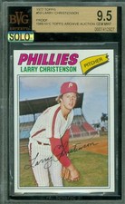 1977 TOPPS LOA #59 LARRY CHRISTENSON PROOF PAIR BGS 9.5-7.5 MAC SOLO FINEST $400