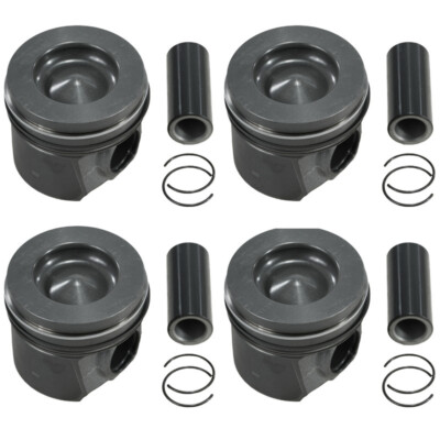 4 x Pistons +0.60 Oversize for Peugeot Opel Citroen 1612731880 1609067980 DW10F