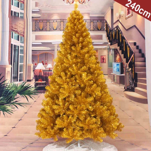 Gold 4 5 6 7 Feet Tall Christmas Tree Stand Holiday Season Indoor Outdoor Trees - Picture 1 of 6