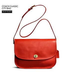 coach shoulder bag red