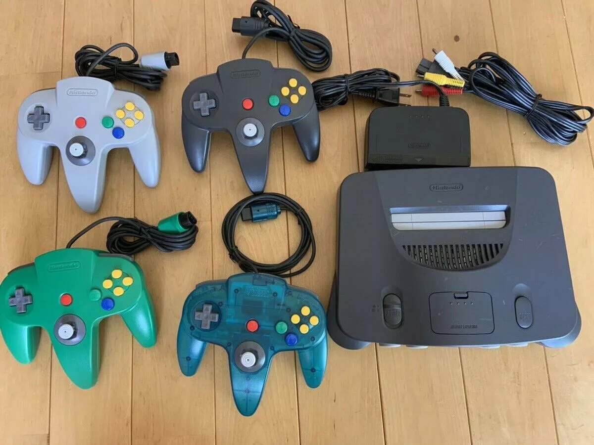 Complete Original Nintendo 64 Console With up to 4 Controllers and Cables 