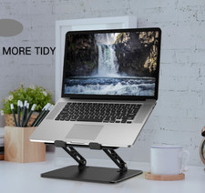 Adjustable Laptop Stand for 10-15.6  Laptops,Metal Foldable Laptop Riser,Portabl