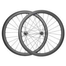 700C Road Cyclocross Bicycle Tubeless Carbon Wheelset 38*25mm Novatec Hub UD 3K