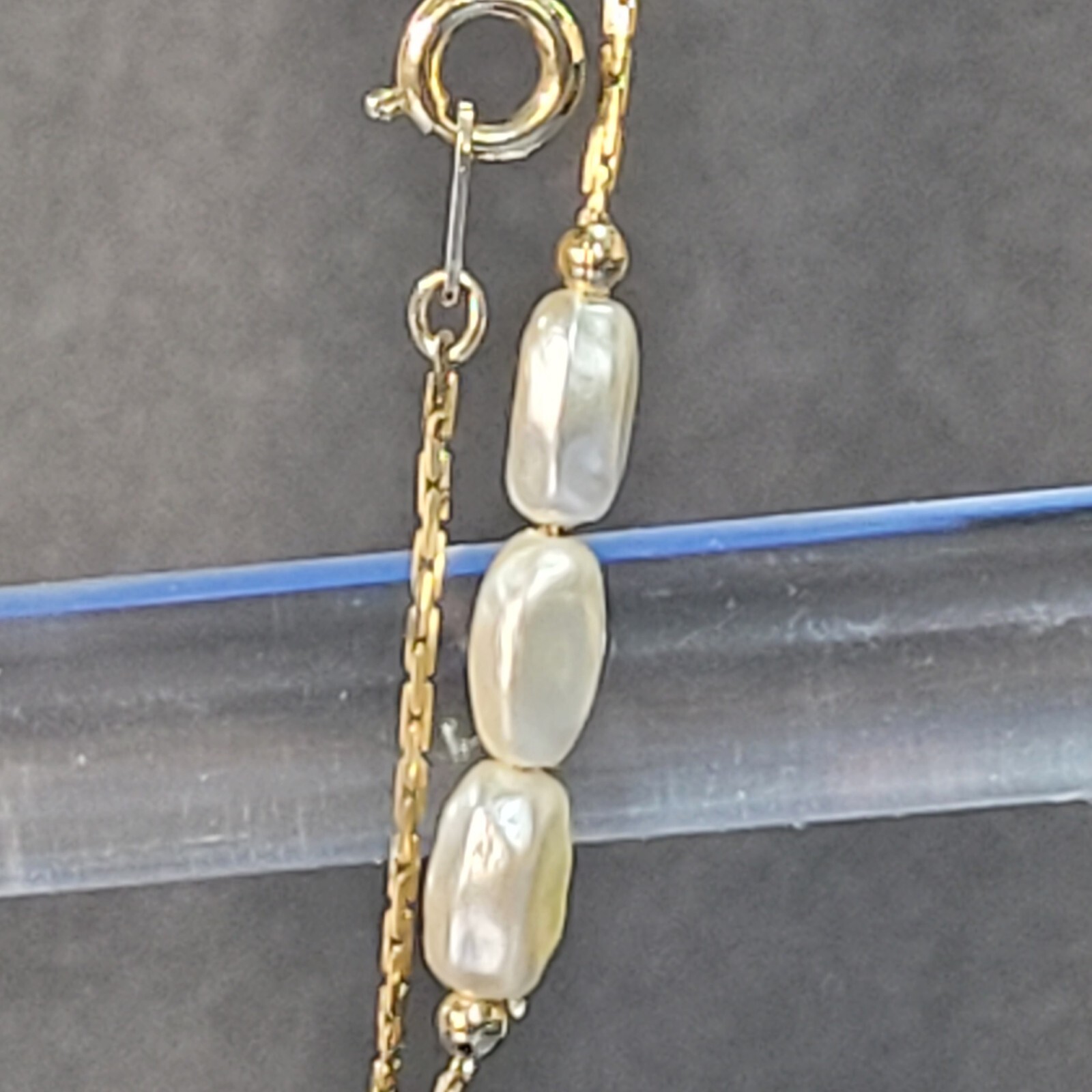 Elegant Metallic White Delicate Men's Necklace Hardware Piece-image