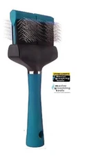 Master Grooming Tools DOUBLE WIDE HARD FLEXIBLE SLICKER BRUSH PET Grooming