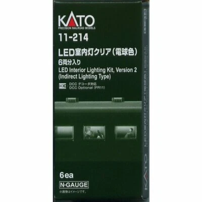 Jeu d'éclairage LED Kato 11-214 échelle N (couleur ampoule) pour 6 voitures (... - Photo 1/2