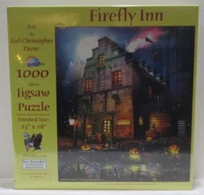 Sunsout 1000 Piece Puzzle FIREFLY INN by Joel Christopher Payne Halloween House