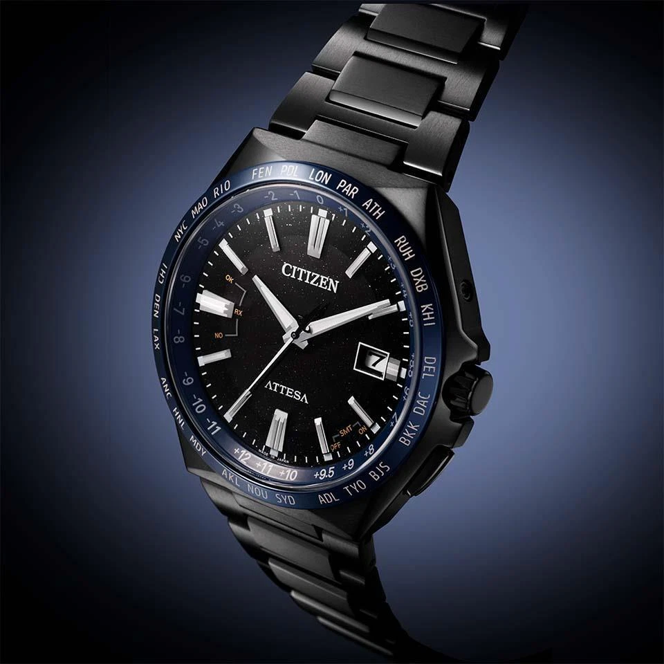 CITIZEN ATTESA CB0217-71E Blue Universe Collection Eco-Drive Radio Solar Watch